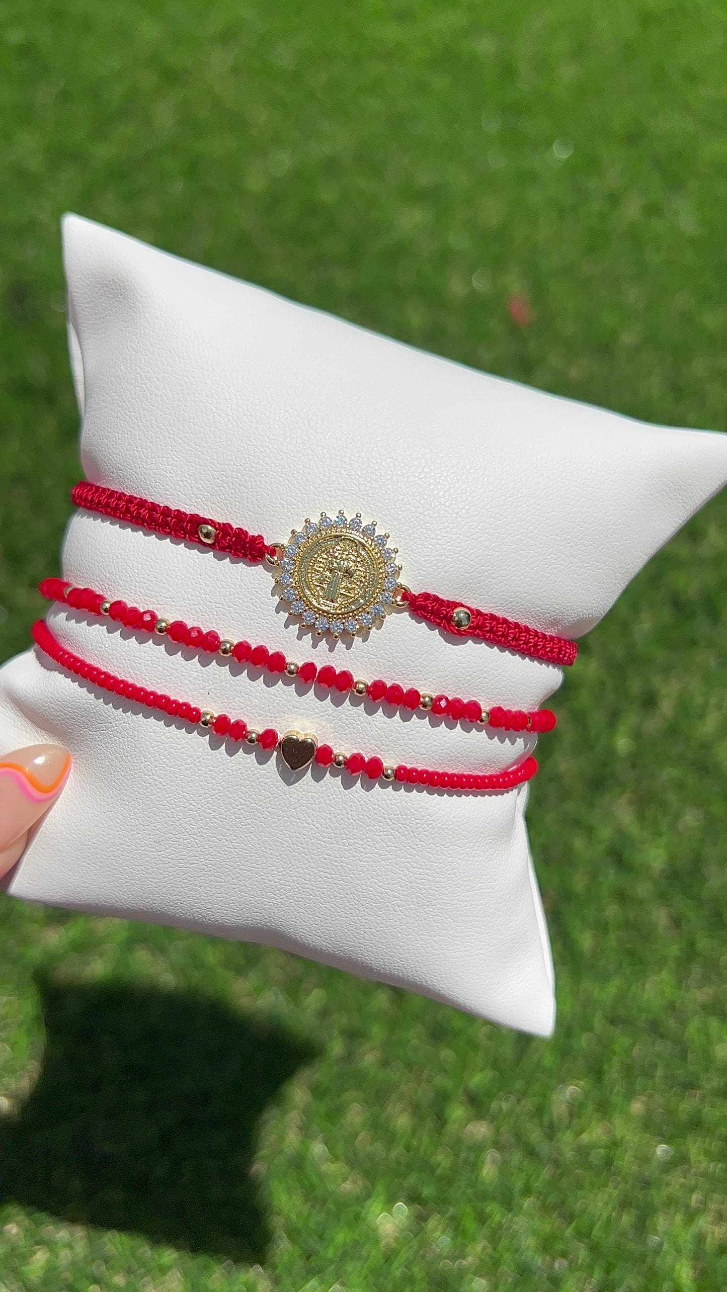 San Benito Red Bracelet Set